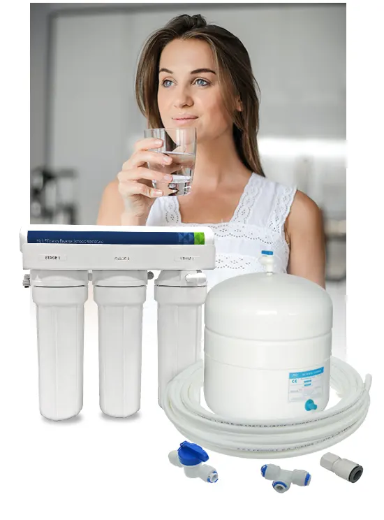 Woman drinking glass of water